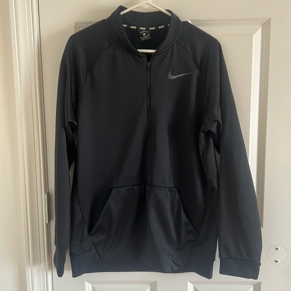 Nike Other - Nike mens black 1/2 Zip pullover size medium with Kangaroo pocket in front